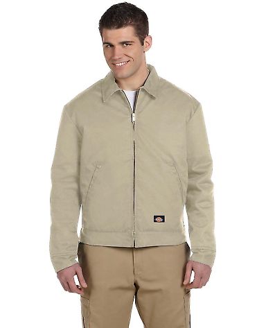 Dickies TJ15 Eisenhower Classic Lined Jacket in Khaki front view