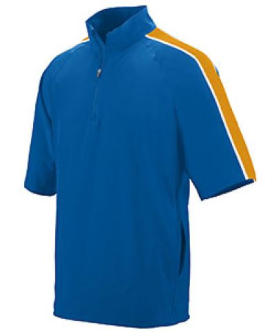 Augusta Sportswear 3788 Quantum Short Sleeve Top in Royal/ gold/ white front view