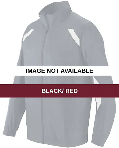 Augusta Sportswear 3500 Avail Jacket Black/ Red front view