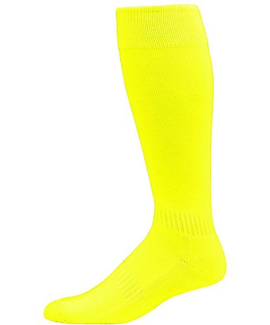 Augusta Sportswear 6006 Elite Multi-Sport Sock- In in Power yellow front view
