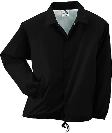 Augusta Sportswear 3101 Youth Coach's Jacket in Black front view