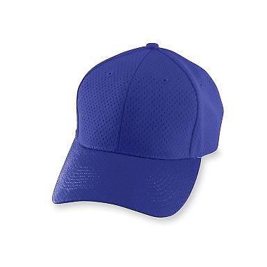 Augusta Sportswear 6236 Youth Athletic Mesh Cap in Purple front view