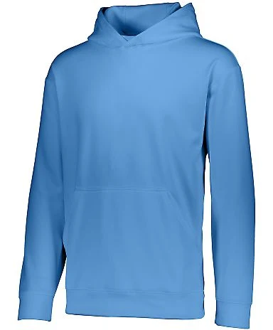 Augusta Sportswear 5506 Youth Wicking Fleece Hoode in Columbia blue front view