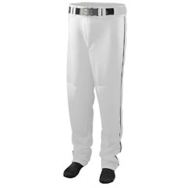Augusta Sportswear 1446 Youth Series Baseball/Soft in White/ black front view