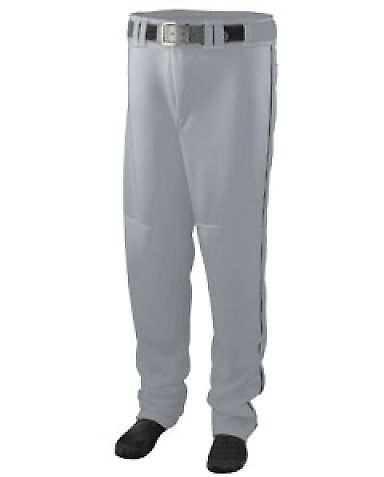 Augusta Sportswear 1446 Youth Series Baseball/Soft in Silver grey/ black front view
