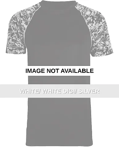 Augusta Sportswear 1782 Color Block Digi Camo Jers White/ White Digi/ Silver front view