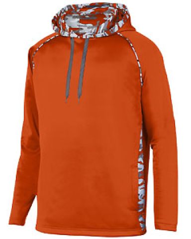 Augusta Sportswear 5538 Mod Camo Hoodie in Orange/ orange mod front view