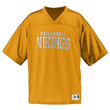 Augusta Sportswear 258 Youth Stadium Replica Jerse in Gold front view