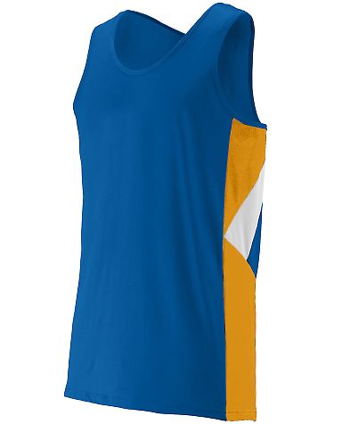 Augusta Sportswear 332 Sprint Jersey in Royal/ gold/ white front view