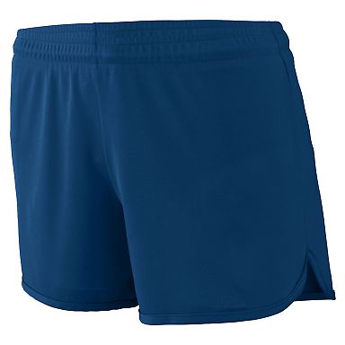 Augusta Sportswear 357 Women's Accelerate Short in Navy front view