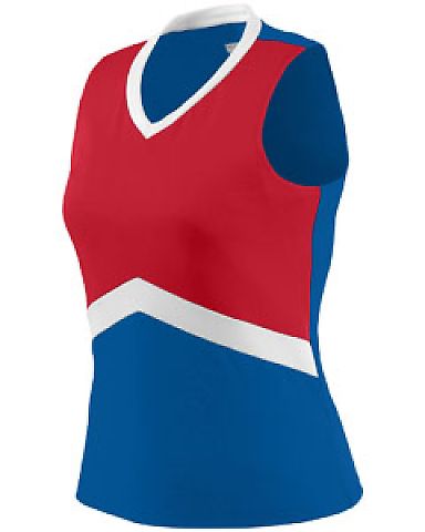 Augusta Sportswear 9200 Women's Cheerflex Shell in Royal/ red/ white front view