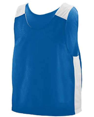 Augusta Sportswear 9716 Youth Face Off Reversible  in Royal/ white front view