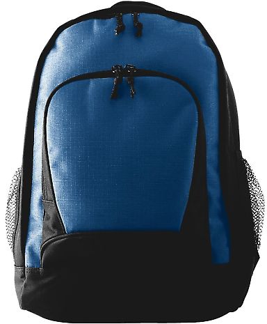 Augusta Sportswear 1710 Ripstop Backpack in Navy/ black front view