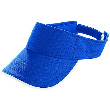 Augusta Sportswear 6223 Athletic Mesh Two-Color Vi in Royal/ white front view