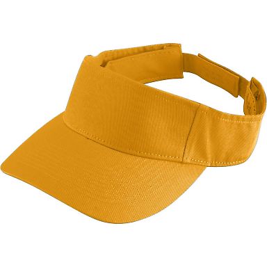 Augusta Sportswear 6226 Youth Sport Twill Visor in Gold front view