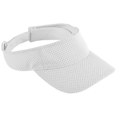 Augusta Sportswear 6227 Athletic Mesh Visor in White front view