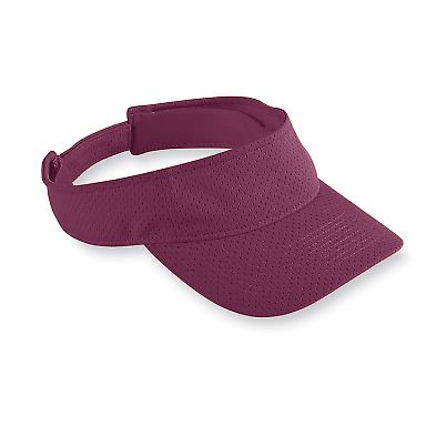 Augusta Sportswear 6227 Athletic Mesh Visor in Maroon front view