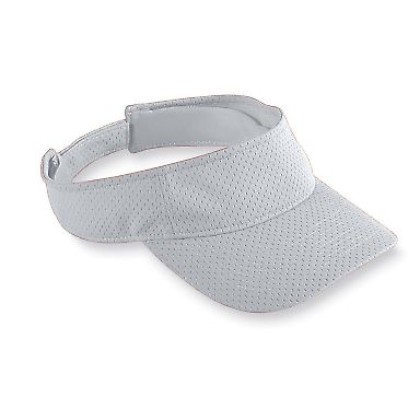 Augusta Sportswear 6227 Athletic Mesh Visor in Silver grey front view