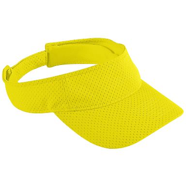 Augusta Sportswear 6227 Athletic Mesh Visor in Power yellow front view