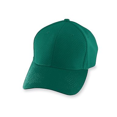 Augusta Sportswear 6235 Athletic Mesh Cap-Adult in Dark green front view
