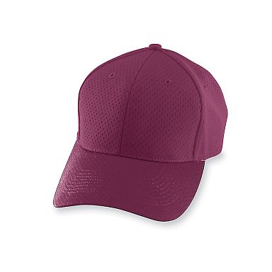 Augusta Sportswear 6235 Athletic Mesh Cap-Adult in Maroon front view