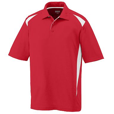 Augusta Sportswear 5012 Two-Tone Premier Sport Shi in Red/ white front view