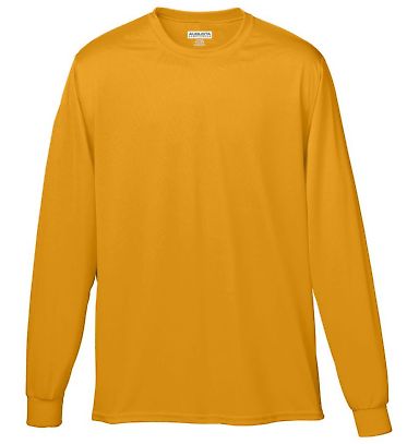 Augusta Sportswear 788 Performance Long Sleeve T-S in Gold front view