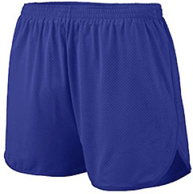 Augusta Sportswear 339 Youth Solid Split Short in Purple front view