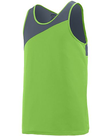 Augusta Sportswear 352 Accelerate Jersey in Lime/ graphite front view
