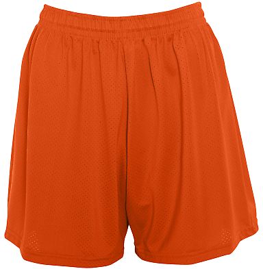 Augusta Sportswear 1293 Girls' Inferno Short in Orange front view