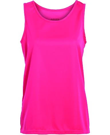 Augusta Sportswear 1706 Girls' Training Tank in Power pink front view