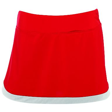 Augusta Sportswear 2411 Girls' Action Color Block  in Red/ white front view