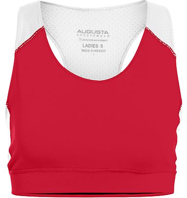 Augusta Sportswear 2417 Women's All Sport Sports B in Red/ white front view