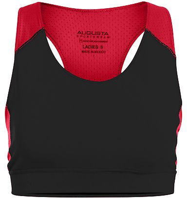Augusta Sportswear 2417 Women's All Sport Sports B in Black/ red front view