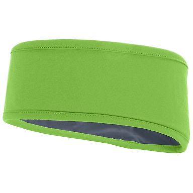 Augusta Sportswear 6750 Reversible Headband in Lime/ graphite front view