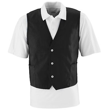 Augusta Sportswear 2145 Vest in Black front view