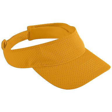 Augusta Sportswear 6228 Youth Athletic Mesh Visor in Gold front view