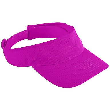 Augusta Sportswear 6228 Youth Athletic Mesh Visor in Power pink front view