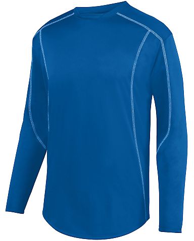 Augusta Sportswear 5542 Edge Pullover in Royal/ white front view