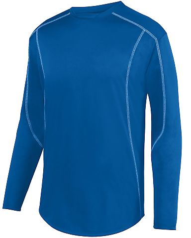 Augusta Sportswear 5543 Youth Edge Pullover in Royal/ white front view