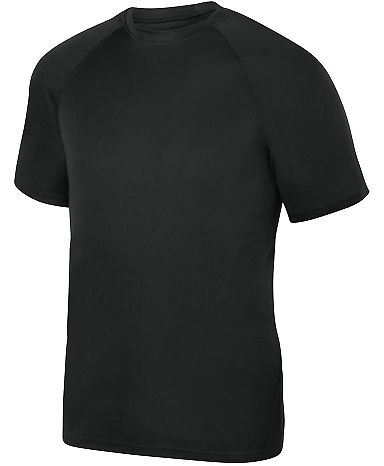 Augusta Sportswear 2790 Attain Wicking Shirt in Black front view