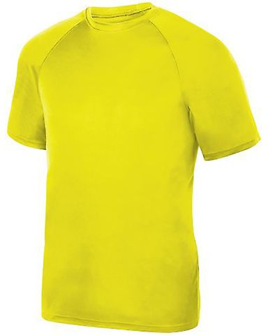 Augusta Sportswear 2790 Attain Wicking Shirt in Safety yellow front view