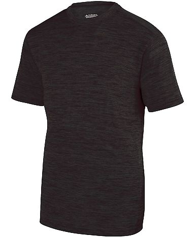 Augusta Sportswear 2901 Youth Shadow Tonal Heather in Black front view