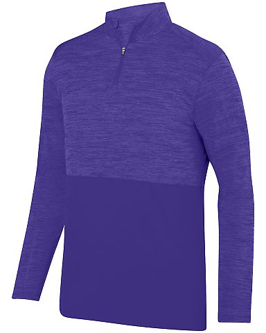 Augusta Sportswear 2908 Shadow Tonal Heather Quart in Purple front view