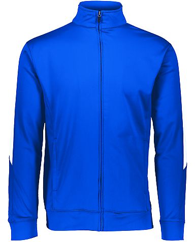 Augusta Sportswear 4396 Youth Medalist Jacket 2.0 in Royal/ white front view