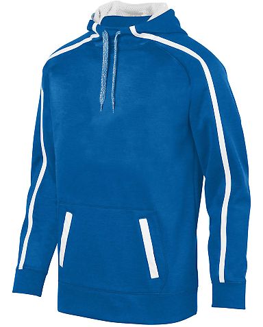 Augusta Sportswear 5555 Youth Stoked Tonal Heather in Royal/ white front view