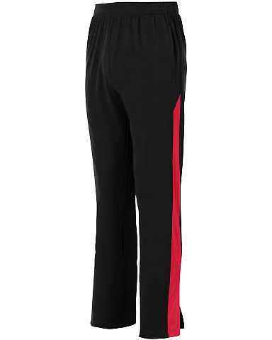 Augusta Sportswear 7760 Medalist Pant 2.0 in Black/ red front view