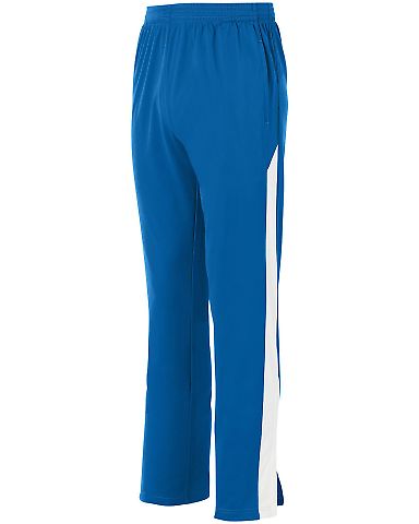 Augusta Sportswear 7761 Youth Medalist Pant 2.0 in Royal/ white front view