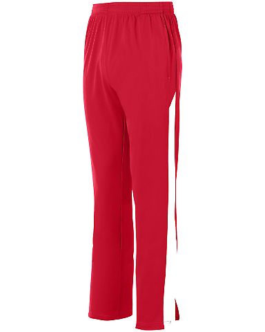 Augusta Sportswear 7761 Youth Medalist Pant 2.0 in Red/ white front view