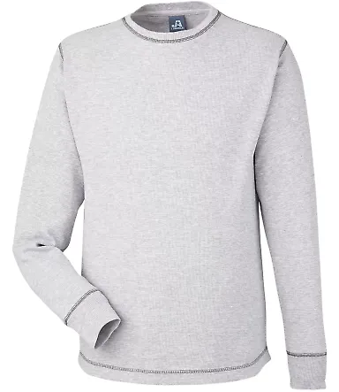 J America 8238 Vintage Long Sleeve Thermal T-Shirt in Oxford front view